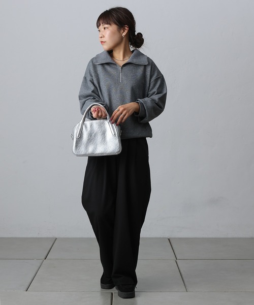 COLONY 2139（コロニートゥーワンスリーナイン）の「セミラウンドボストンバッグ（ボストンバッグ・レディース・ホワイト/ブラック/シルバー・FREE）」の22枚目の写真