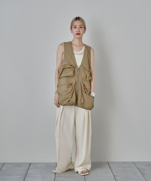 TODAYFUL/トゥデイフル】Doubletuck Twill Trousers/ダブル