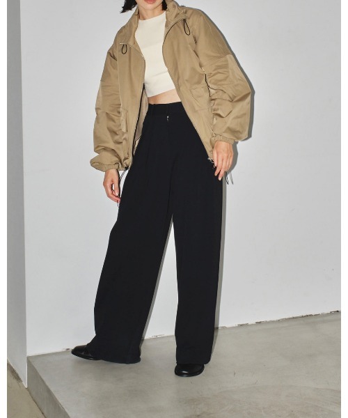 TODAYFUL（トゥデイフル）の「タックツイルトラウザース（その他パンツ・レディース・ブラック/クリーム/キナリ・36inch/38inch）」の22枚目の写真
