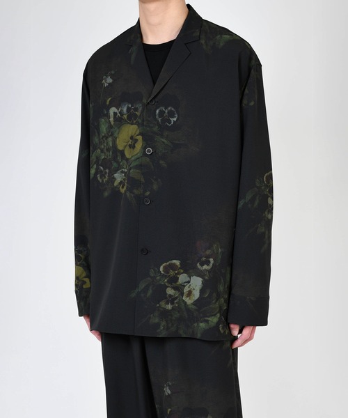 LAD MUSICIAN パンジー柄半袖シャツ LAD MUSICIAN（ラッドミュージシャン）の「PANSY SHIRT JACKET