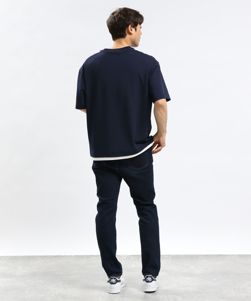 GLOBAL WORK Smile Seed Store（グローバルワーク スマイルシードストア）の「ジョーゼットTレイヤード半袖/993339（Tシャツ/カットソー・メンズ・アイボリー/グレイッシュベージュ/ネイビー/ブラック・MEDIUM/SMALL/X-LARGE/LARGE）」の15枚目の写真