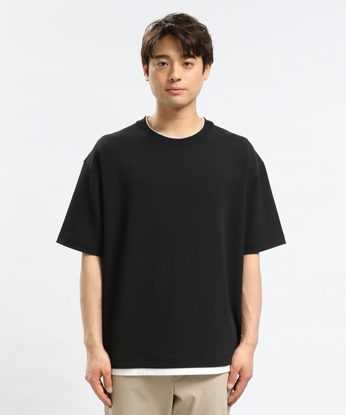 GLOBAL WORK Smile Seed Store（グローバルワーク スマイルシードストア）の「ジョーゼットTレイヤード半袖/993339（Tシャツ/カットソー・メンズ・アイボリー/グレイッシュベージュ/ネイビー/ブラック・MEDIUM/SMALL/X-LARGE/LARGE）」の21枚目の写真