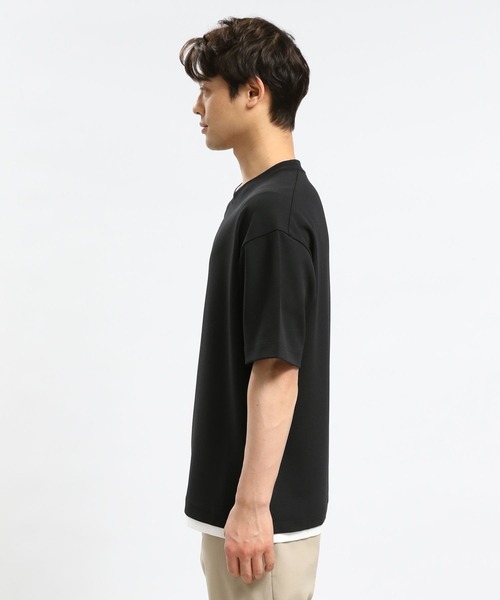 GLOBAL WORK Smile Seed Store（グローバルワーク スマイルシードストア）の「ジョーゼットTレイヤード半袖/993339（Tシャツ/カットソー・メンズ・アイボリー/グレイッシュベージュ/ネイビー/ブラック・MEDIUM/SMALL/X-LARGE/LARGE）」の22枚目の写真