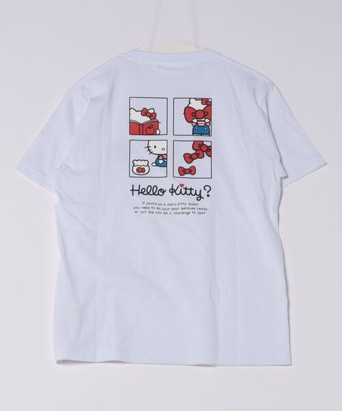 ハローキティコラボ（ハローキティコラボ）の「【ハローキティ×cepo】コラボTee（Tシャツ/カットソー・レディース・ブラック系1/ホワイト系2/ホワイト系1/ブラック系2・L）」の5枚目の写真