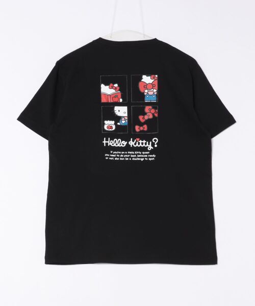 ハローキティコラボ（ハローキティコラボ）の「【ハローキティ×cepo】コラボTee（Tシャツ/カットソー・レディース・ブラック系1/ホワイト系2/ホワイト系1/ブラック系2・L）」の7枚目の写真