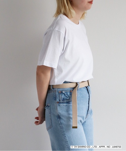 ハローキティコラボ（ハローキティコラボ）の「【ハローキティ×cepo】コラボTee（Tシャツ/カットソー・レディース・ブラック系1/ホワイト系2/ホワイト系1/ブラック系2・L）」の22枚目の写真