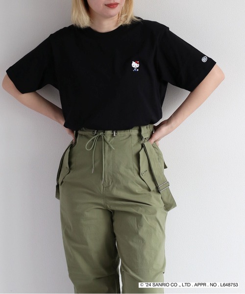 ハローキティコラボ（ハローキティコラボ）の「【ハローキティ×cepo】コラボTee（Tシャツ/カットソー・レディース・ブラック系1/ホワイト系2/ホワイト系1/ブラック系2・L）」の15枚目の写真