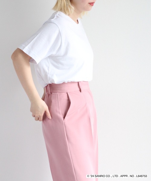 ハローキティコラボ（ハローキティコラボ）の「【ハローキティ×cepo】コラボTee（Tシャツ/カットソー・レディース・ブラック系1/ホワイト系2/ホワイト系1/ブラック系2・L）」の9枚目の写真