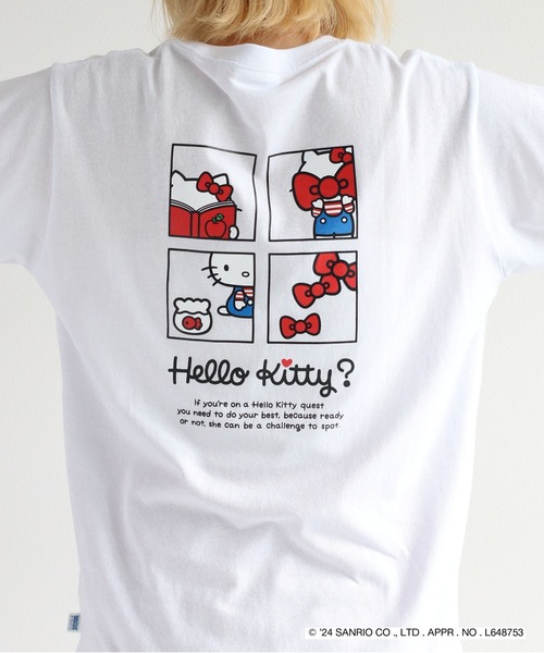 Envii Gabriella ハローキティ コラボTシャツ ハローキティ x NEW ERAコラボ オーバーサイズTシャツ 14348709
