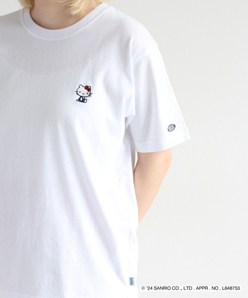 ハローキティコラボ（ハローキティコラボ）の「【ハローキティ×cepo】コラボTee（Tシャツ/カットソー・レディース・ブラック系1/ホワイト系2/ホワイト系1/ブラック系2・L）」の13枚目の写真