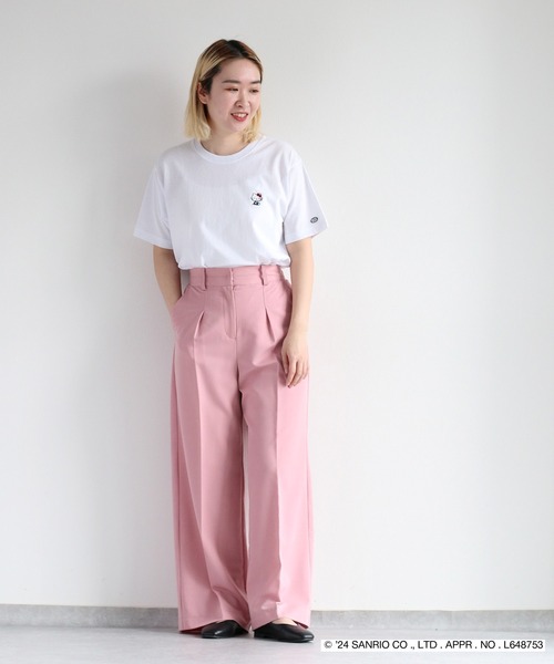 ハローキティコラボ（ハローキティコラボ）の「【ハローキティ×cepo】コラボTee（Tシャツ/カットソー・レディース・ブラック系1/ホワイト系2/ホワイト系1/ブラック系2・L）」の11枚目の写真