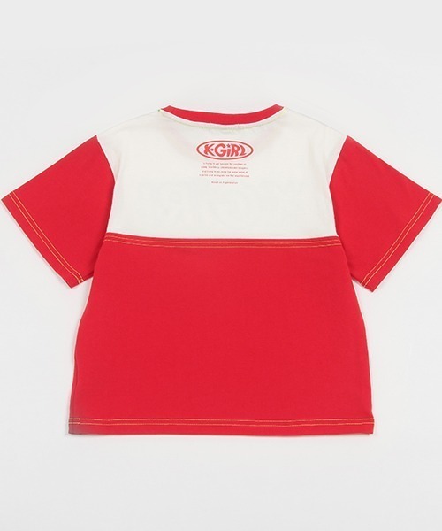 X-girl Stages（エックスガールステージス）の「メタリックロゴ配色半袖Tシャツ（Tシャツ/カットソー・キッズ・ブラック/パープル/レッド・80ｃｍ/90cm/110cm/100cm/120cm/130cm/140cm）」の5枚目の写真