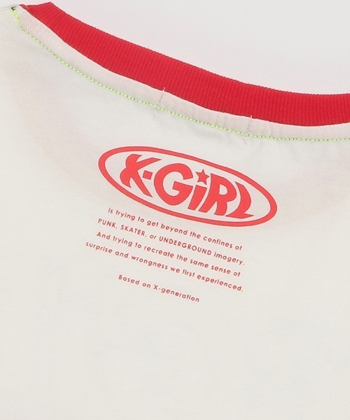 X-girl Stages（エックスガールステージス）の「メタリックロゴ配色半袖Tシャツ（Tシャツ/カットソー・キッズ・ブラック/パープル/レッド・80ｃｍ/90cm/110cm/100cm/120cm/130cm/140cm）」の11枚目の写真