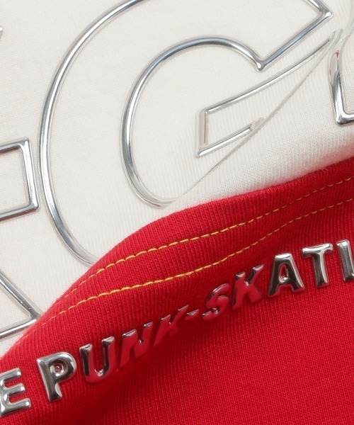 X-girl Stages（エックスガールステージス）の「メタリックロゴ配色半袖Tシャツ（Tシャツ/カットソー・キッズ・ブラック/パープル/レッド・80ｃｍ/90cm/110cm/100cm/120cm/130cm/140cm）」の12枚目の写真