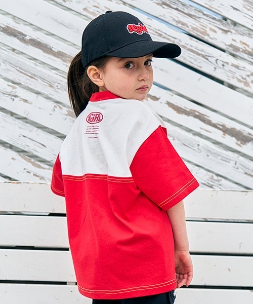 X-girl Stages（エックスガールステージス）の「メタリックロゴ配色半袖Tシャツ（Tシャツ/カットソー・キッズ・ブラック/パープル/レッド・80ｃｍ/90cm/110cm/100cm/120cm/130cm/140cm）」の17枚目の写真