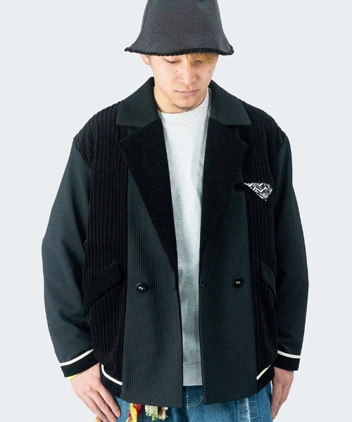 masterkey(マスターキー)の「mj9944- EDGING-JK テーラードジャケット(テーラードジャケット・メンズ・ホワイト/グレー・2/1)」の6枚目の写真