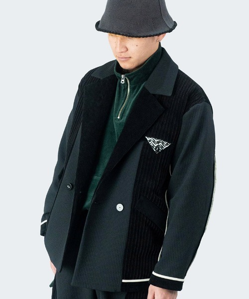 masterkey(マスターキー)の「mj9944- EDGING-JK テーラードジャケット(テーラードジャケット・メンズ・ホワイト/グレー・2/1)」の9枚目の写真