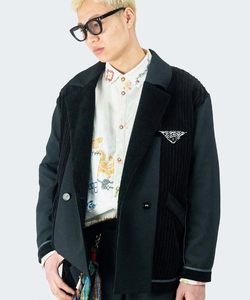 masterkey(マスターキー)の「mj9944- EDGING-JK テーラードジャケット(テーラードジャケット・メンズ・ホワイト/グレー・2/1)」の15枚目の写真