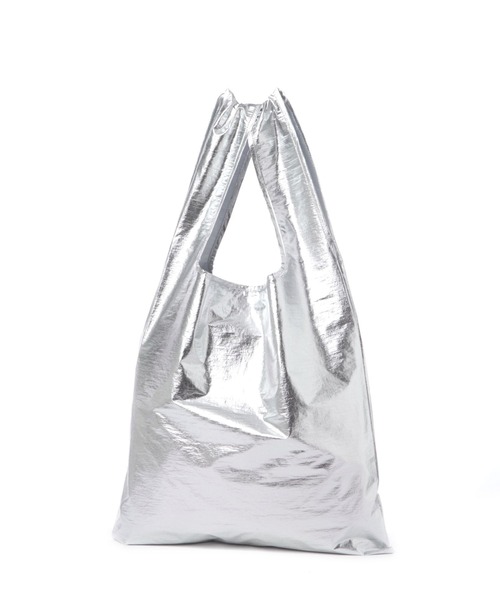 GLOBAL WORK Smile Seed Store（グローバルワーク スマイルシードストア）の「シャイニーマルシェバッグ/117933（トートバッグ・レディース・ライトグレー/イエロー系その他2/オフホワイト/ブラック・FREE）」の3枚目の写真