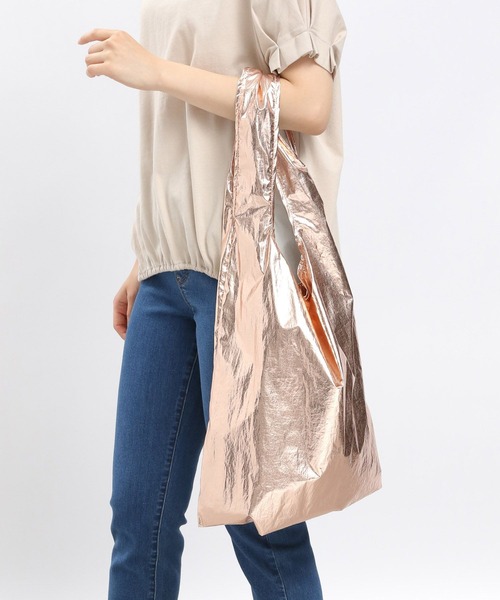 GLOBAL WORK Smile Seed Store（グローバルワーク スマイルシードストア）の「シャイニーマルシェバッグ/117933（トートバッグ・レディース・ライトグレー/イエロー系その他2/オフホワイト/ブラック・FREE）」の19枚目の写真