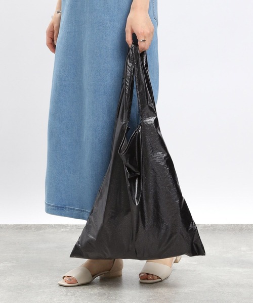 GLOBAL WORK Smile Seed Store（グローバルワーク スマイルシードストア）の「シャイニーマルシェバッグ/117933（トートバッグ・レディース・ライトグレー/イエロー系その他2/オフホワイト/ブラック・FREE）」の18枚目の写真