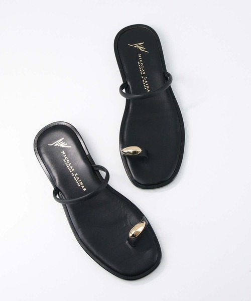 Gready Brilliant（グレディブリリアン）の「ＮＬリングフラットサンダル（サンダル・レディース・ブラック・37/38）」の4枚目の写真