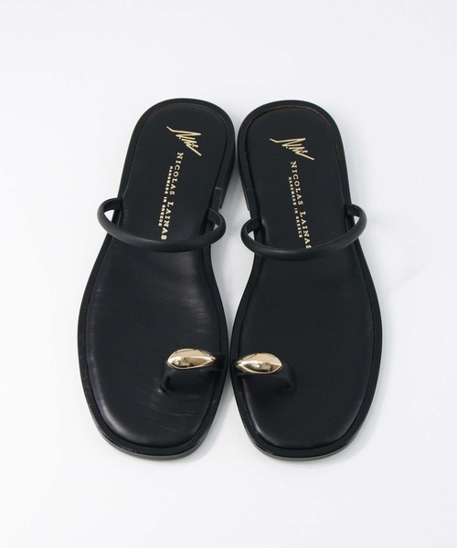 Gready Brilliant（グレディブリリアン）の「ＮＬリングフラットサンダル（サンダル・レディース・ブラック・37/38）」の6枚目の写真