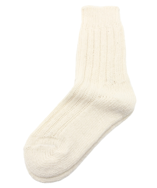 BEAMS BOY(ビームスボーイ)の「BRIAN CUBITT / C County Sox(ソックス/靴下・レディース・ホワイト/グレー・ONE SIZE)」の1枚目の写真