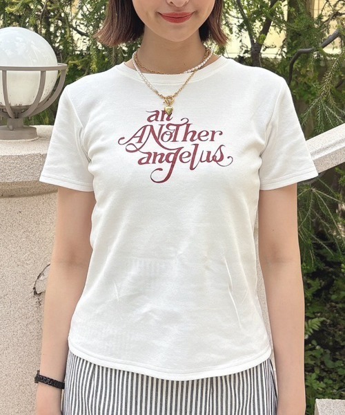 an another angelus(アンアナザーアンジェラス)の「パリジェンヌアソートプリントT/ananotherangelus(Tシャツ/カットソー・レディース・ブラック/レッド/ホワイト×ブラック・FREE)」の3枚目の写真