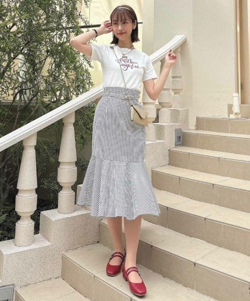 an another angelus(アンアナザーアンジェラス)の「パリジェンヌアソートプリントT/ananotherangelus(Tシャツ/カットソー・レディース・ブラック/レッド/ホワイト×ブラック・FREE)」の7枚目の写真