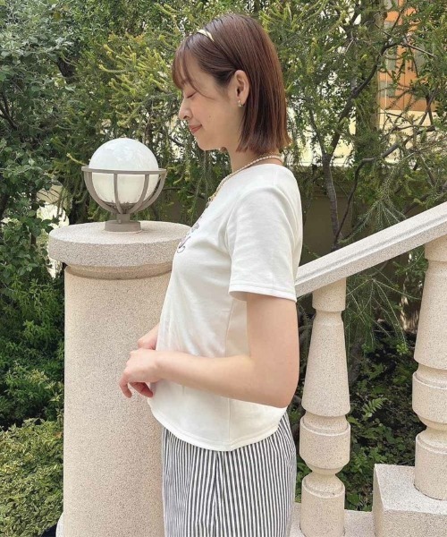 an another angelus(アンアナザーアンジェラス)の「パリジェンヌアソートプリントT/ananotherangelus(Tシャツ/カットソー・レディース・ブラック/レッド/ホワイト×ブラック・FREE)」の9枚目の写真