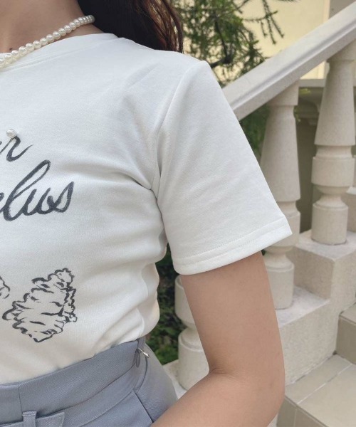 an another angelus(アンアナザーアンジェラス)の「パリジェンヌアソートプリントT/ananotherangelus(Tシャツ/カットソー・レディース・ブラック/レッド/ホワイト×ブラック・FREE)」の13枚目の写真