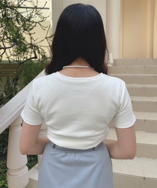 an another angelus(アンアナザーアンジェラス)の「パリジェンヌアソートプリントT/ananotherangelus(Tシャツ/カットソー・レディース・ブラック/レッド/ホワイト×ブラック・FREE)」の12枚目の写真