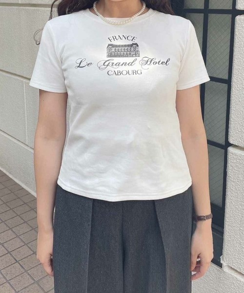 an another angelus(アンアナザーアンジェラス)の「パリジェンヌアソートプリントT/ananotherangelus(Tシャツ/カットソー・レディース・ブラック/レッド/ホワイト×ブラック・FREE)」の20枚目の写真