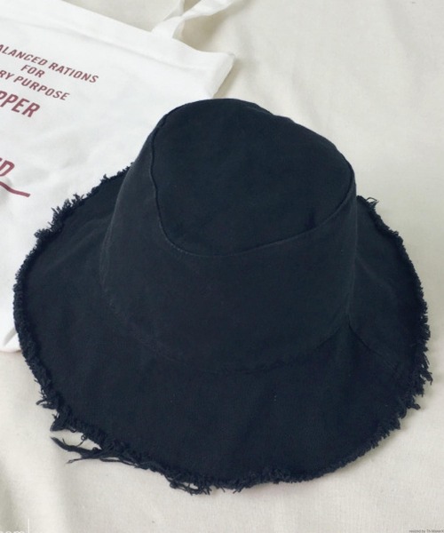 TONE SELECT GOODS(トーンセレクトグッズ)の「pur chouchou/フリンジバケットハット P4268(ハット・レディース・アイボリー/ブラック・FREE)」の4枚目の写真