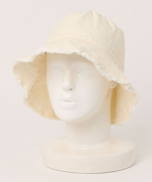 TONE SELECT GOODS(トーンセレクトグッズ)の「pur chouchou/フリンジバケットハット P4268(ハット・レディース・アイボリー/ブラック・FREE)」の6枚目の写真