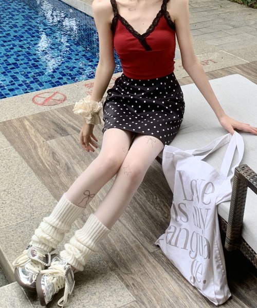 eldoreso エルドレッソ　波模様スカート・スコート Sサイズ Mokoka Skirt(Gray) E9000323 | ELDORESO【OFFICIAL