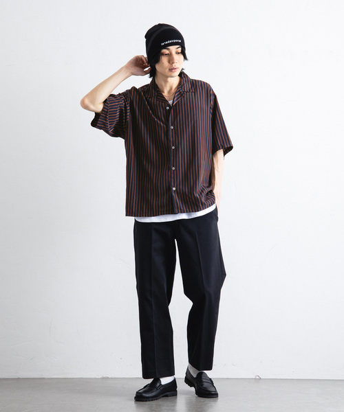 プリントパターンオープンカラーシャツ（シャツ/ブラウス）｜417