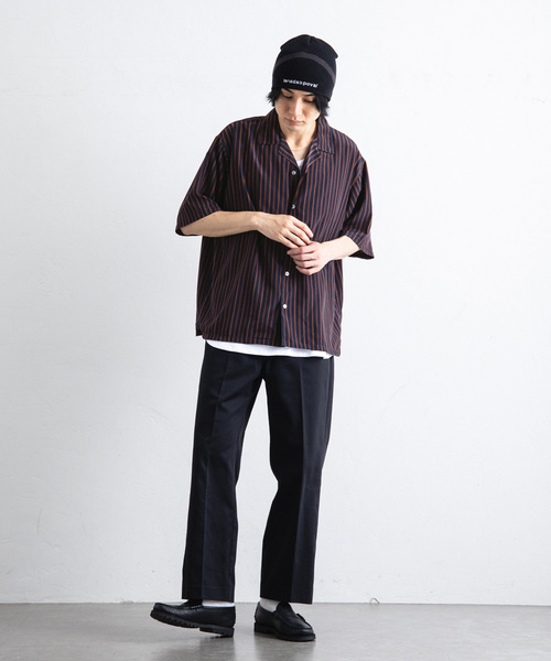 417 EDIFICE(フォーワンセブンエディフィス)の「プリントパターンオープンカラーシャツ(シャツ/ブラウス・メンズ・ブラック/ホワイト/ネイビー・MEDIUM/LARGE)」の22枚目の写真