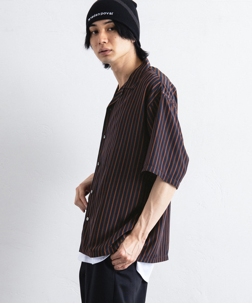 417 EDIFICE(フォーワンセブンエディフィス)の「プリントパターンオープンカラーシャツ(シャツ/ブラウス・メンズ・ブラック/ホワイト/ネイビー・MEDIUM/LARGE)」の15枚目の写真