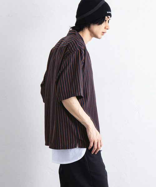 417 EDIFICE(フォーワンセブンエディフィス)の「プリントパターンオープンカラーシャツ(シャツ/ブラウス・メンズ・ブラック/ホワイト/ネイビー・MEDIUM/LARGE)」の13枚目の写真