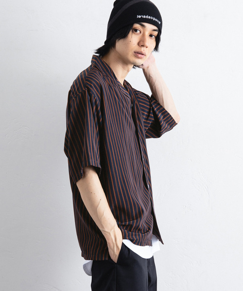 417 EDIFICE(フォーワンセブンエディフィス)の「プリントパターンオープンカラーシャツ(シャツ/ブラウス・メンズ・ブラック/ホワイト/ネイビー・MEDIUM/LARGE)」の12枚目の写真