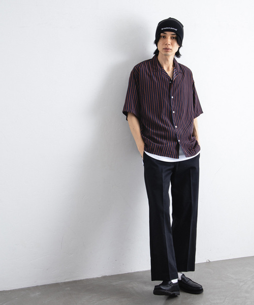 417 EDIFICE(フォーワンセブンエディフィス)の「プリントパターンオープンカラーシャツ(シャツ/ブラウス・メンズ・ブラック/ホワイト/ネイビー・MEDIUM/LARGE)」の10枚目の写真