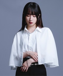 Ellno Loset | 2wayシアーケープシャツ(シャツ/ブラウス)