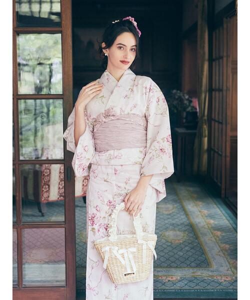 Maison de FLEUR（メゾンドフルール）の「FLEURリボン浴衣（浴衣・レディース・ブルー/ピンク・FREE）」の13枚目の写真