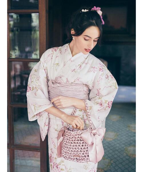 Maison de FLEUR（メゾンドフルール）の「FLEURリボン浴衣（浴衣・レディース・ブルー/ピンク・FREE）」の14枚目の写真