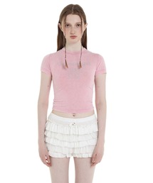 Moromoro2（モロモロ）の「ラインストーンウォッシュロゴTシャツ DT0681【Moromoro2】（Tシャツ/カットソー）」