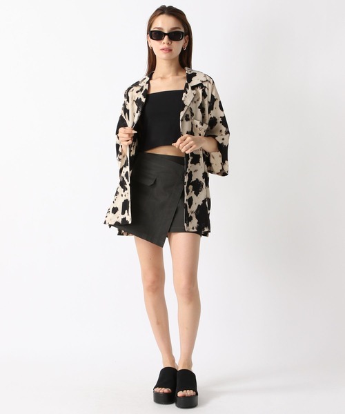 FOREVER 21(フォーエバー トゥエンティーワン)の「【2024SS】ラップカーゴスカートパンツ(カーゴパンツ・レディース・ブラック/グリーン・SMALL/MEDIUM)」の18枚目の写真