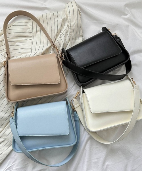 TONE SELECT GOODS（トーンセレクトグッズ）の「urbanfemine./PUショルダーバッグ U7293（ショルダーバッグ・レディース・ブルー/ブラック/ホワイト/ベージュ・FREE）」の5枚目の写真