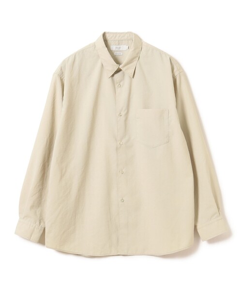 B:MING by BEAMS（ビーミングバイビームス）の「リラックスフィット ライトポリ レギュラーカラー シャツ（シャツ/ブラウス・メンズ・サックスブルー/ベージュ・SMALL/X-LARGE/LARGE/MEDIUM）」の15枚目の写真